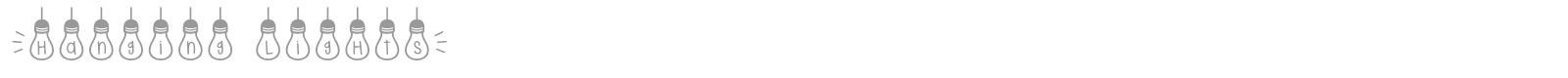 Hanging Lights font preview